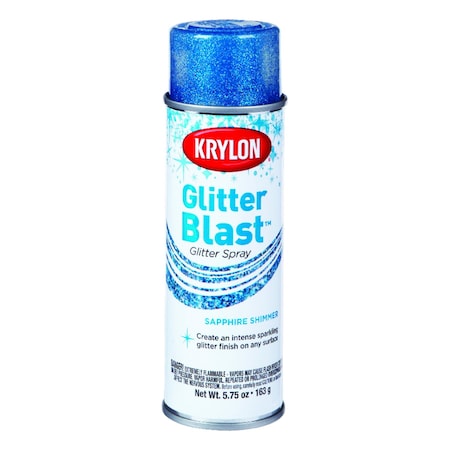 Krylon Krylon Glitter Blast Sapphire Shimmer Spray Paint 5.75 oz K03814000